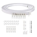 Model Steel Track Set Flexible Silent Slide Track Track with Hooks, Size: 2m