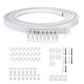 Model Steel Track Set Flexible Silent Slide Track Track with Hooks, Size: 3m