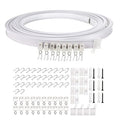 Model Steel Track Set Flexible Silent Slide Track Track with Hooks, Size: 4m