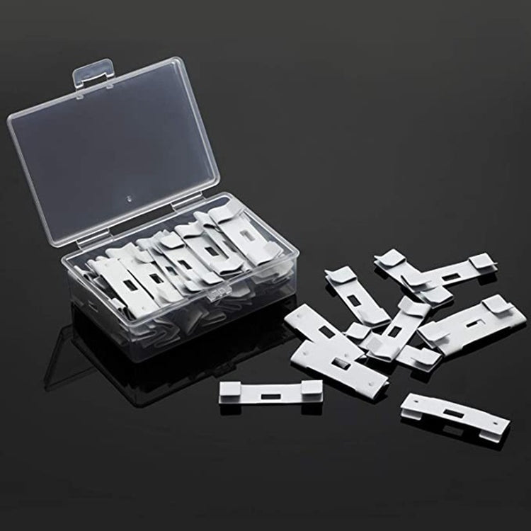 12 PCS / Set Venetian Blinds Metal Clip Hanging Piece Curtain Accessories(White)