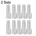 2 Sets Four Claw Hook Set Curtain Replacement Hook(Silver)