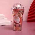 500ml Micro Landscape Plastic Cup Christmas Gift Double Cup(Style 2)
