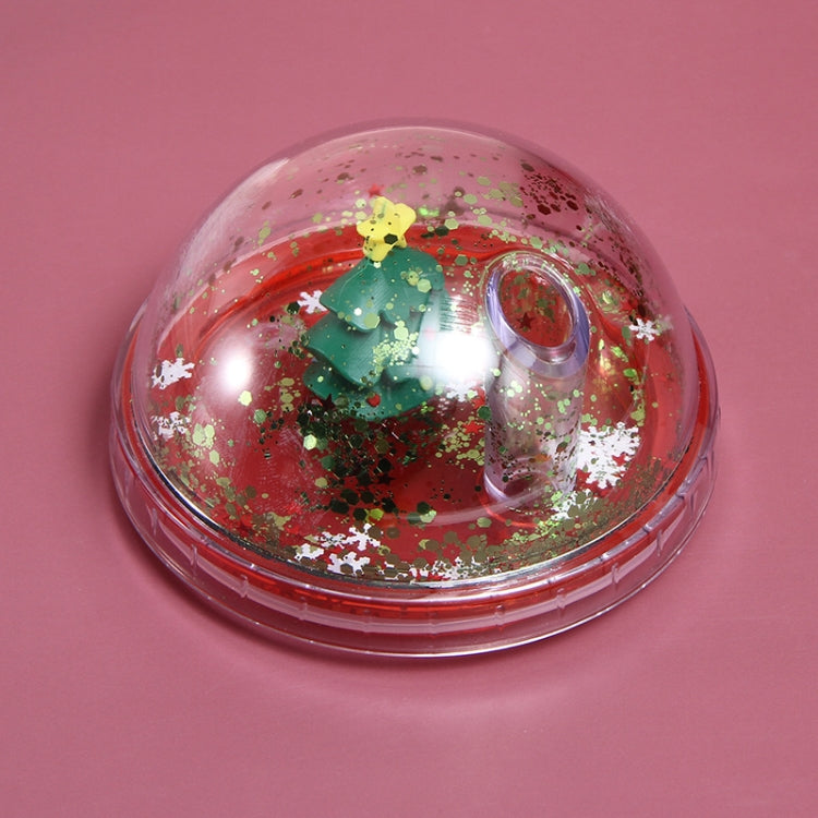 500ml Micro Landscape Plastic Cup Christmas Gift Double Cup(Style 3)
