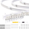 Model Steel Rail Bending Curtain Rail Flexible Guide Set, Size: 3m
