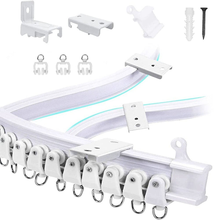 Model Steel Rail Bending Curtain Rail Flexible Guide Set, Size: 5m