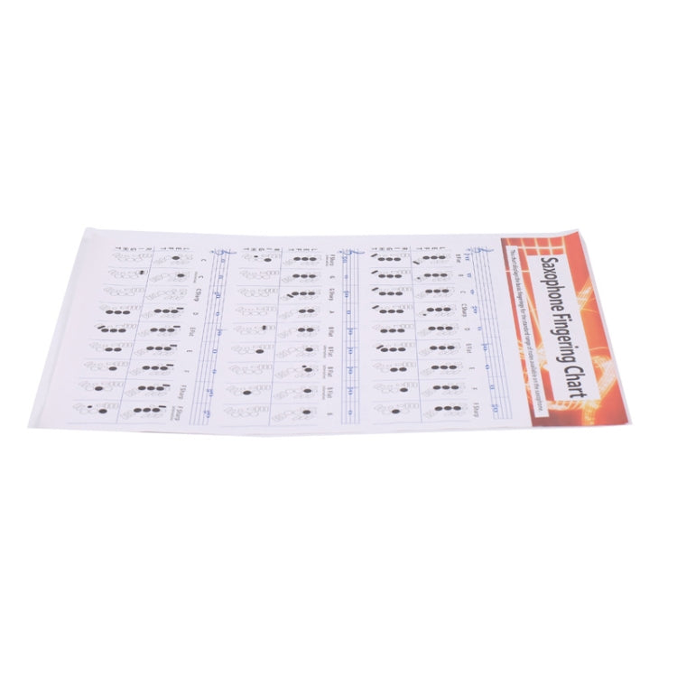 Coated Paper Saxophone Fingering Chord Diagrams Saxophone Practice Figure(Large)
