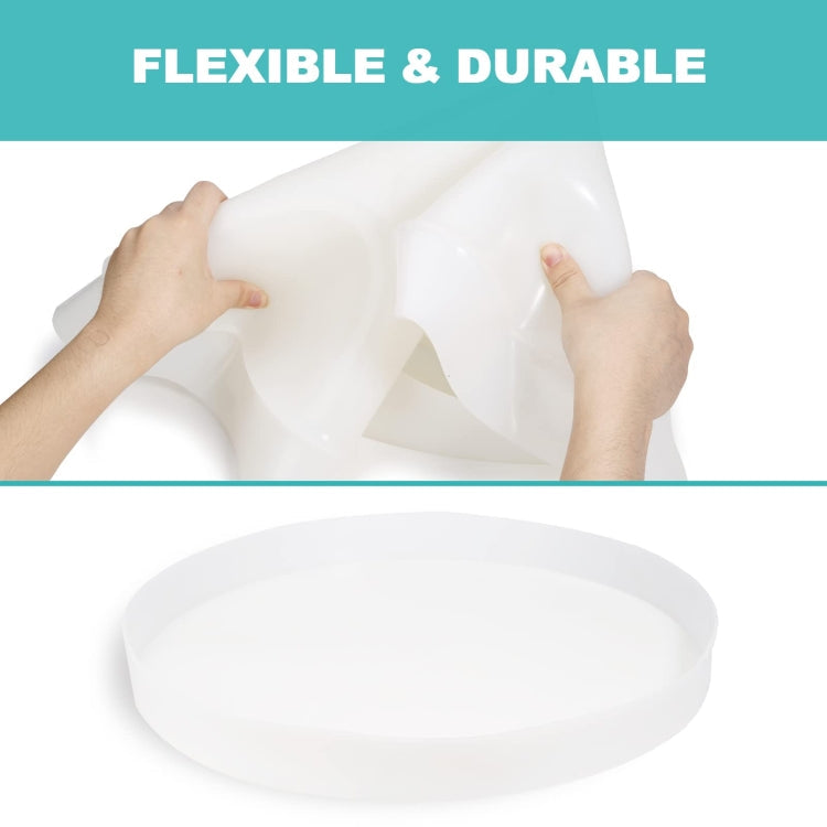 DIY Crystal Drip Rubber Round Table Mold Quicksand Table Silicone Mold 35cm Round Table Mold
