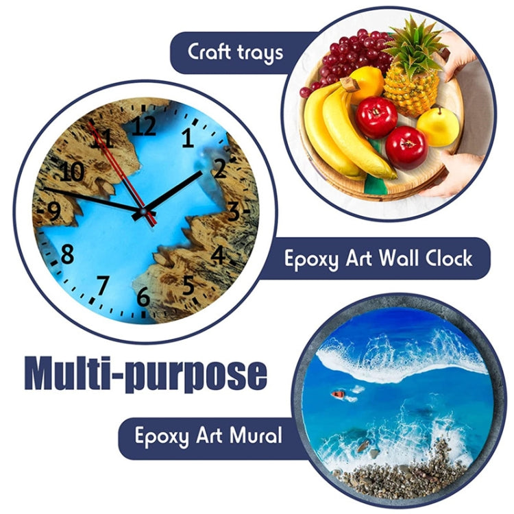 DIY Crystal Drip Rubber Round Table Mold Quicksand Table Silicone Mold 35cm Round Table Mold