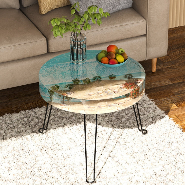 DIY Crystal Drip Rubber Round Table Mold Quicksand Table Silicone Mold Table Legs High 32cmx3