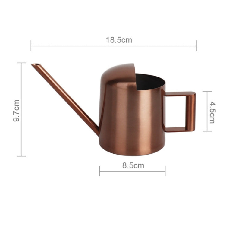 300ML Stainless Steel Watering Can with Long Spout(Bronze)
