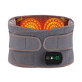 USB Charging Red Light Heating Massage Lumbar Belt Warming Waist Belt(Gray)