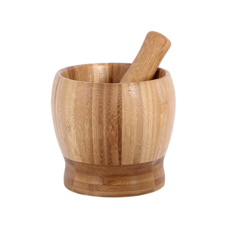 Kitchen Bamboo Garlic Pounder Food Stirrer Without Lid(Small)