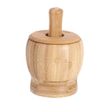 Kitchen Bamboo Garlic Pounder Food Stirrer With Lid(Medium)