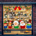 Christmas Old Man Snowflake Window Decoration Stickers(92074)