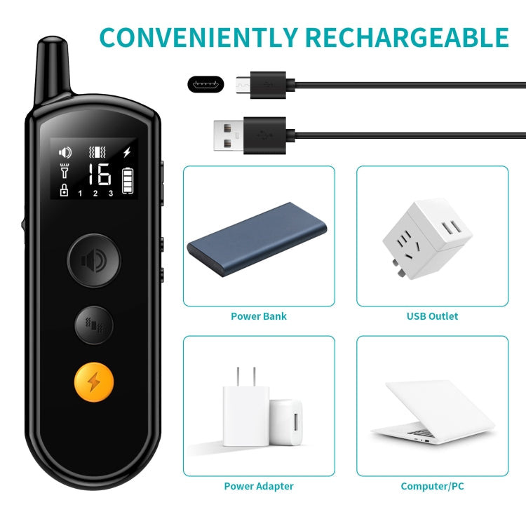 Remote Dog Trainer Rechargeable Waterproof Pet Electric Shock Collar Receiver