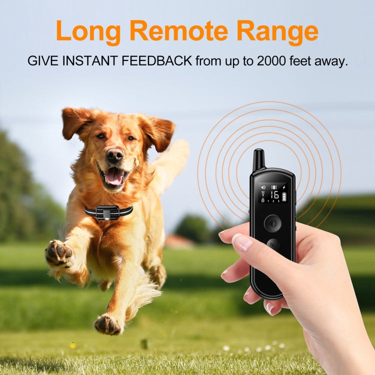 Remote Dog Trainer Rechargeable Waterproof Pet Electric Shock Collar Receiver