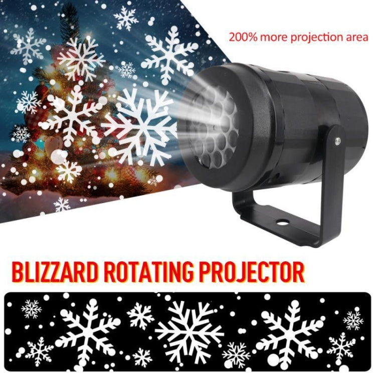 KD-1001 LED Rotatable Christmas Decoration Snowflake Projector Light, Specification: EU Plug