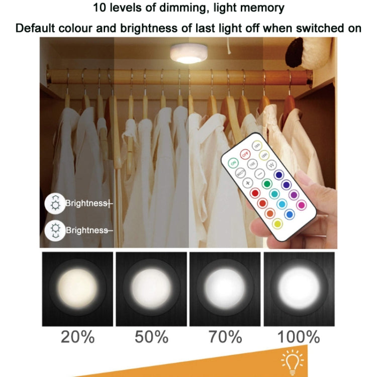 3 Lights 1 Remote Control 13-colour Night Light RGB Infrared Dimmable Cabinet Light