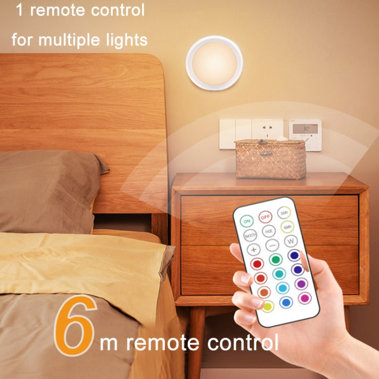 3 Lights 1 Remote Control 13-colour Night Light RGB Infrared Dimmable Cabinet Light