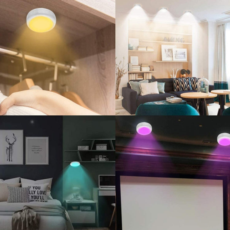 3 Lights 1 Remote Control 13-colour Night Light RGB Infrared Dimmable Cabinet Light