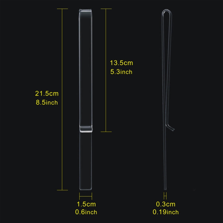 1 Pair PJ1226 Music Spectrum Clipplane Tablature Clip Music Song Clip(Transparent)