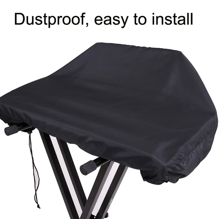 With Drawing Rope Dust -Proof Waterproof Adjustable Electronic Piano Hood, Style: 61 Keys