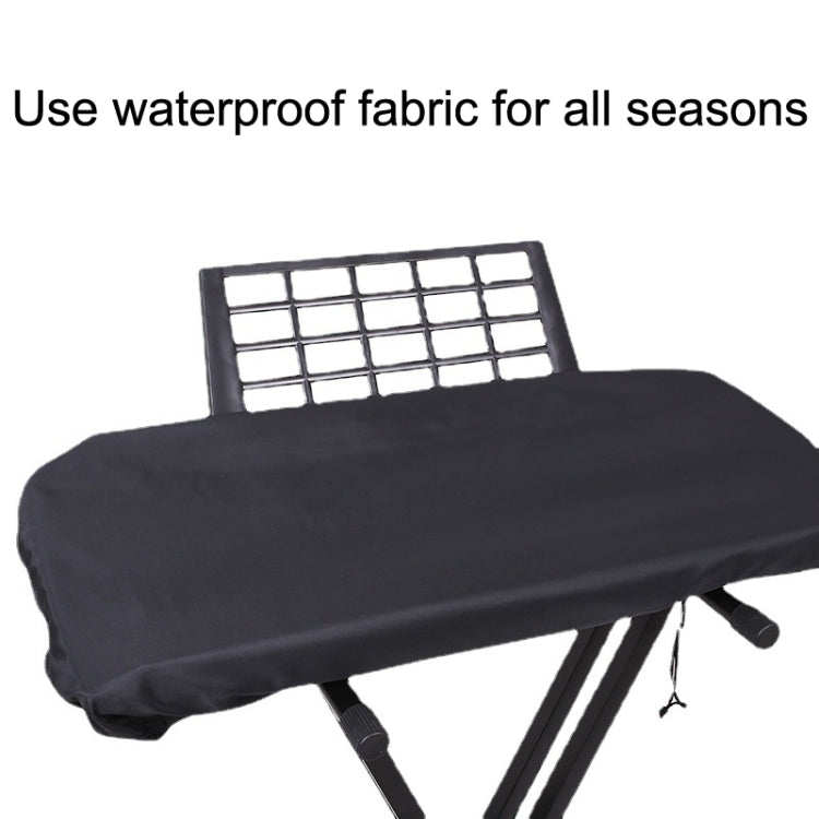With Drawing Rope Dust -Proof Waterproof Adjustable Electronic Piano Hood, Style: 88 Keys