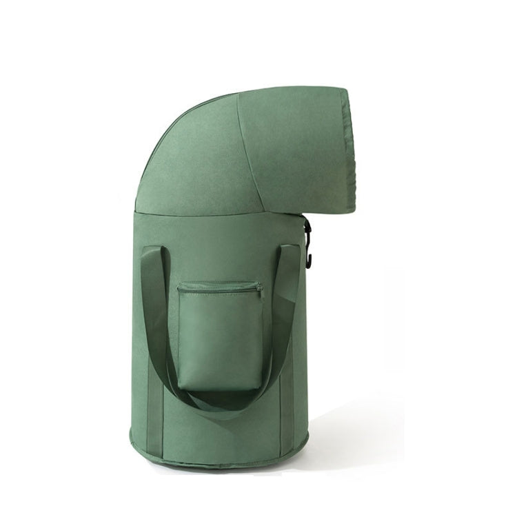 Foldable Foot Bath Bucket Knee Foot Tub Portable Bath Bag For Travel Camping(Green)