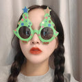 Christmas Weird Glasses Personalized Christmas Hair Clip, Color: Green Polka Dot Tree