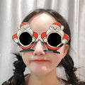 Christmas Weird Glasses Personalized Christmas Hair Clip, Color: Hug Santa Claus
