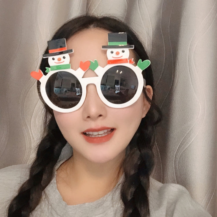 Christmas Weird Glasses Personalized Christmas Hair Clip, Color: Glove knight Hat Snowman