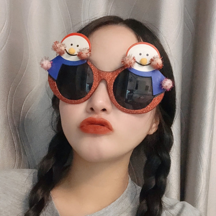 Christmas Weird Glasses Personalized Christmas Hair Clip, Color: Glitter Clown