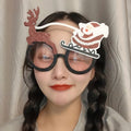 Christmas Weird Glasses Personalized Christmas Hair Clip, Color: Deer Pulling Old Man