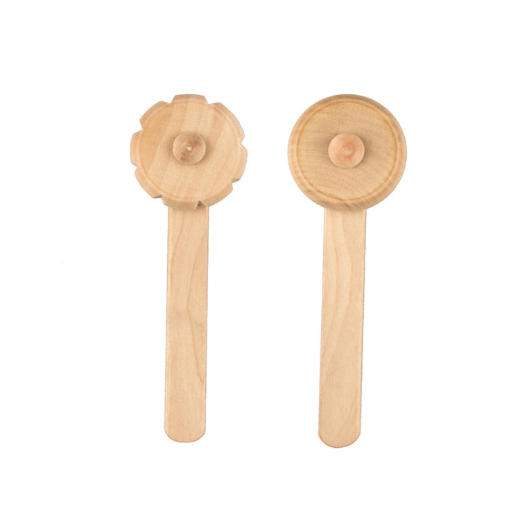 12 In 1 Plasticine Accessory DIY Slime Play Dough Wooden Tools Roller Stamp Rolling Pin Spoon