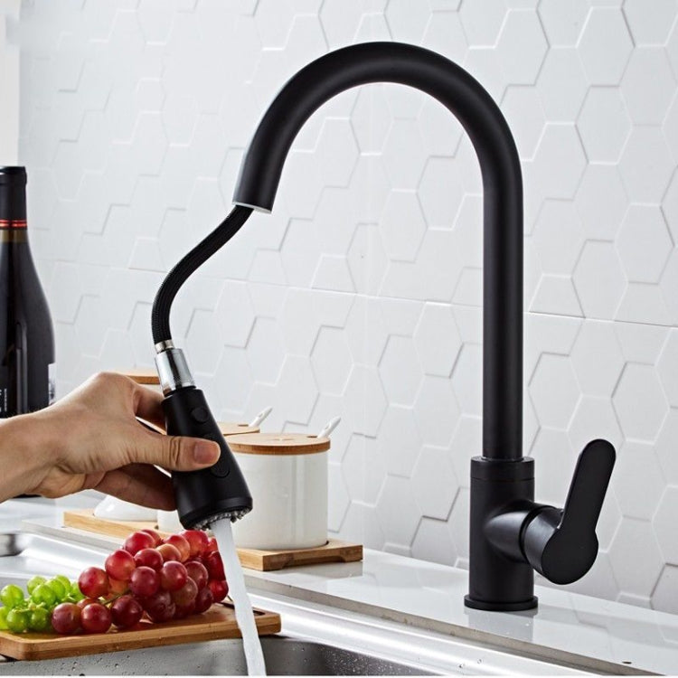 Kitchen Pull-out Faucet Stainless Steel Sink Telescopic Universal Faucet,Spec: Electroplating