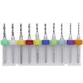 10 In 1 PCB Tungsten Steel Drill Bits Carving Miniature Drill Bits, Size: 1.1-2mm