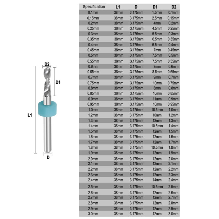 10 In 1 PCB Tungsten Steel Drill Bits Carving Miniature Drill Bits, Size: 1.1-2mm