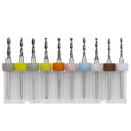 10 In 1 PCB Tungsten Steel Drill Bits Carving Miniature Drill Bits, Size: 1.5-2.4mm