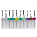 10 In 1 PCB Tungsten Steel Drill Bits Carving Miniature Drill Bits, Size: 2.1-3.0mm