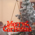 Merry Christmas Letters Modeling Lights(Red  Shell Button Battery)