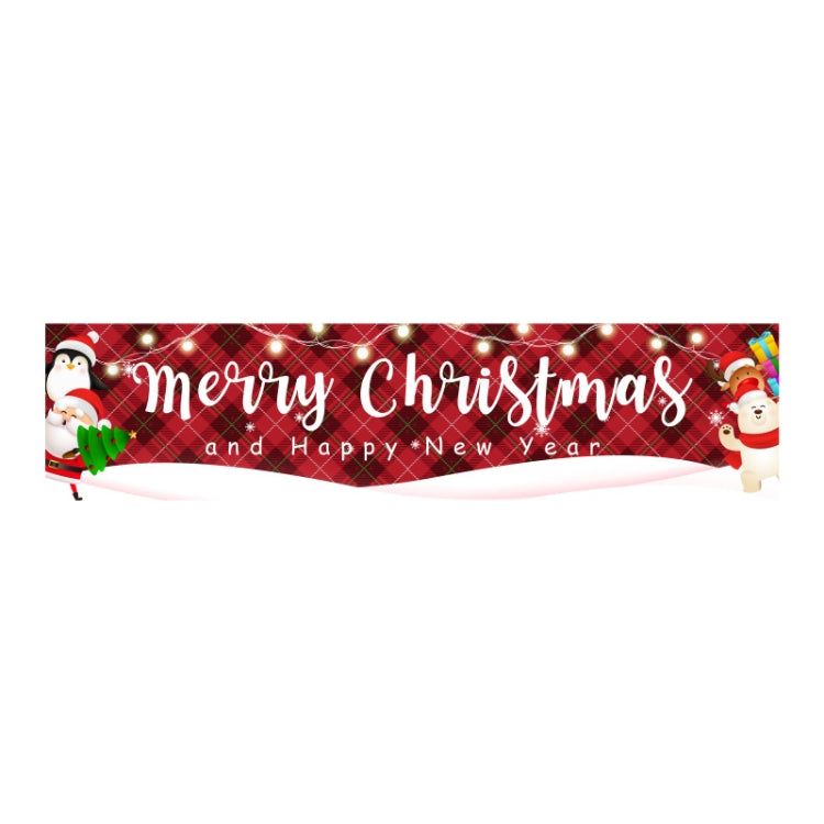Christmas Patio Banner Party Decoration Supplies 50 x 250cm(Style 02)