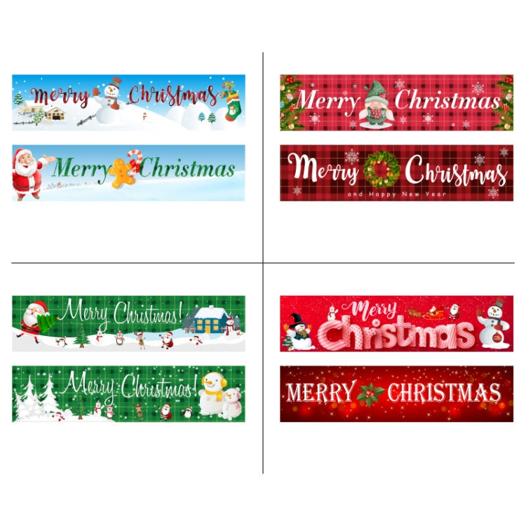 Christmas Patio Banner Party Decoration Supplies 50 x 250cm(Style 04)