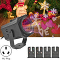 8W Christmas Colorful Rotating Laser Atmosphere Light Random Pattern Delivery AU Plug with 4 Cards