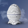 K850 LED Dinosaur Egg Remote Control Bluetooth Star Projection Light with Speaker Function(Crack White)