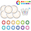 6 Light 2 Remote Set 13-colour Remote Control Ambient Light Cabinet Touch Hockey Night Light
