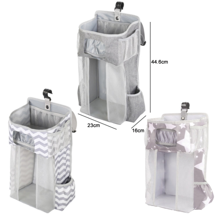 Cot Top Multi-Function Organiser Storage Hanging Bag(Stars)