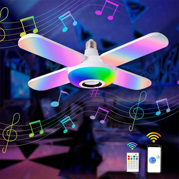 Smart Remote Control Colorful Folding Music Bulb Light with Audio Function, Spec: New 4+1