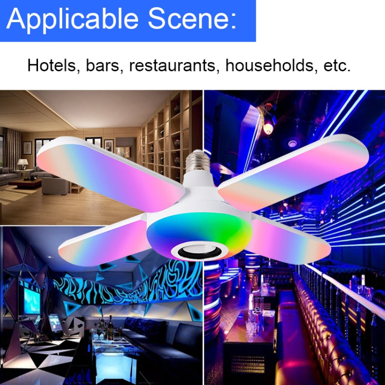 Smart Remote Control Colorful Folding Music Bulb Light with Audio Function, Spec: 4+1
