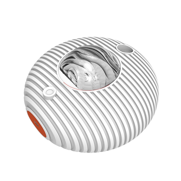K-1106 Flying Saucer Projection Light Starry Empty Northern Light Projection Lamp(White)