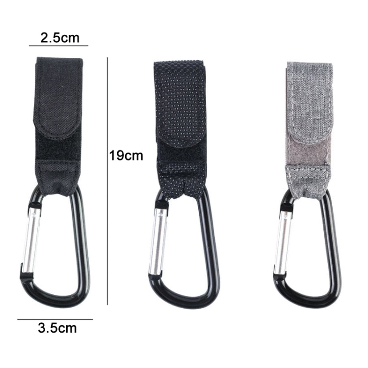Stroller Wear-Resistant Non-Slip Aluminium Climbing Buckle Hooks(Gray Snowflake)